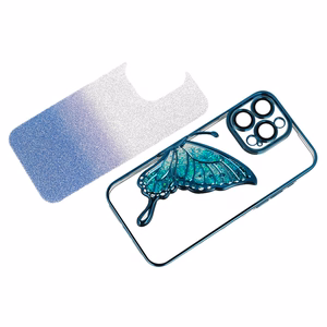 Tel Protect Butterfly Water Suojakuori iPhone 17 Pro Max:lle sininen