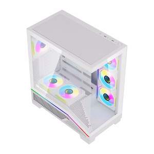 Darkflash K430 -tietokonekotelo + tuulettimet (valkoinen)