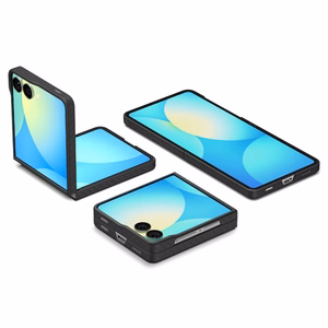 Spigen AirSkin Aramid Suojakuori Samsung Galaxy Z Flip 7:lle - Musta
