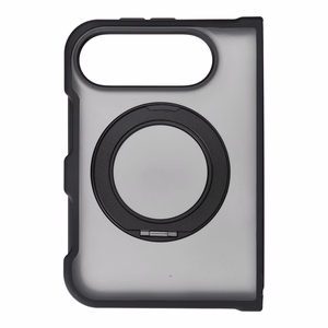 Musta Forcell F-Protect 4sD-i Smoke Hybrid Kickstand Premium suojakuori iPhone Duo -puhelimelle, MagSafe-yhteensopiva