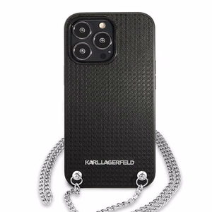 Karl Lagerfeld Monogram Plaque Suojakuori iPhone 13 Pro / 13 6.1" - Musta