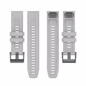 Silicone strap for GARMIN FENIX 3 / 3HR / 5X / 6X / 6X Pro / 7X / 7X Pro grey (12)