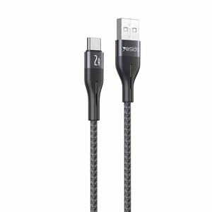 YESIDO kaapeli CA121 18W USB/Type-C 1M 2A musta