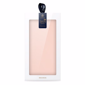 Dux Ducis Skin Pro Suojakuori iPhone 16 Pro Max:lle kansiosella ja korttilokerolla - vaaleanpunainen