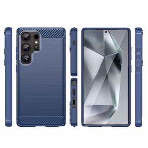 Carbon Suojakuori Samsung Galaxy S25 Ultra - Sininen