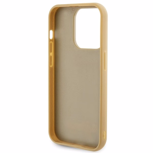 Guess Disco Metal Script Suojakuori iPhone 15 Pro:lle - kultainen