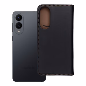 Flip case for Samsung S25 EDGE Smart Pro Book leather black