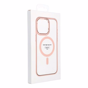 Suojakuori iPhone 12 / 12 PRO:lle Color Edge Mag Cover yhteensopiva MagSafe vaaleanpunainen