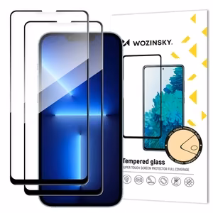 Wozinsky Full Glue Karkaistu lasi Xiaomi POCO M7:lle, 2-pakkaus