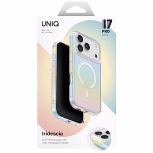 Uniq Iridescia Magclick Lataussuojakuori iPhone 17 Pro:lle - Moniväri