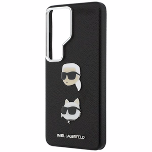 Karl Lagerfeld Suojakuori Saffiano Double Heads Metal Samsung Galaxy S26 Ultra:lle musta