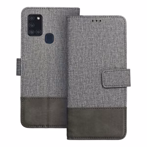 GOMMA Book lompakkokotelo SAMSUNG A21s - harmaa
