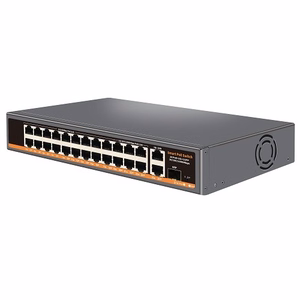 PoE 24ch switch 18x100Mbps PoE+6x Gigabit PoE+2x Gigabit UPLINK, 400W, SFP