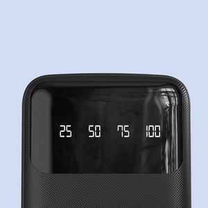 Dudao suuren kapasiteetin tehopankki 4 sisäänrakennetulla kaapelilla 20000mAh USB Type C + micro USB + Lightning + USB-A (tulo) - musta (Dudao K6Pro+)