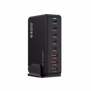 Wozinsky WSL-440 GaN QC3 Charging Station - 185W - Black