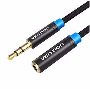 Cable Audio Braided 3.5mm male-female Vention VAB-B06-B500-M 5m Black