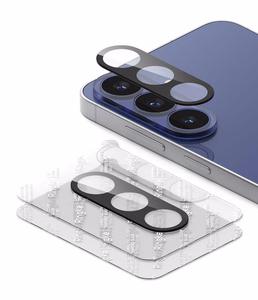 Ringke Camera Full Cover -karkaistut kameran suojalasit laitteelle Samsung Galaxy S26 FE, 2 kpl – mustat