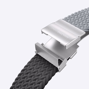2 kpl AmazingThing Blend Band Apple Watch 45/46/49mm:lle - harmaa-musta / harmaa