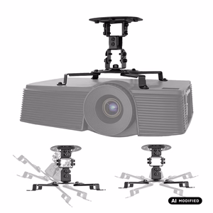 Maclean MC-200 B projektorin kattoteline, 54–320 mm, enintään 13,5 kg, 360° kääntyvä