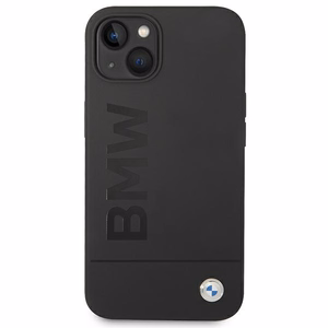 Kotelo BMW BMHMP14MSLBLBK iPhone 14 Plus 6.7 "musta / musta kovakotelo Silikoni allekirjoitus Logo Magsafe