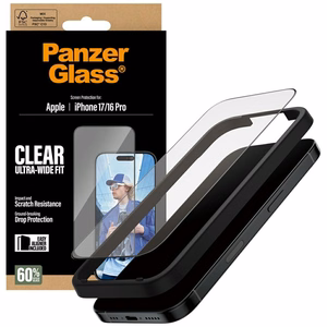 PanzerGlass Ultra-Wide Fit EasyAligner Tempered Glass iPhone 17 / 16 Pro