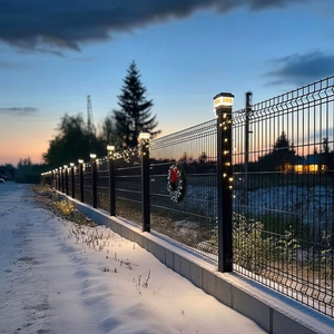 GreenBlue GB128 – 100×100 mm aurinkokäyttöinen LED-aitatolppavalo hämärätunnistimella