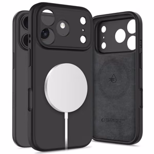 Tech-Protect Silikoninen MagSafe Suojakuori iPhone 17 Pro:lle - musta