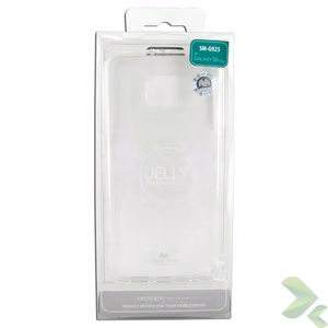 Mercury Transparent Jelly suojakuori Samsung Galaxy S6 Edge -laitteelle, läpinäkyvä