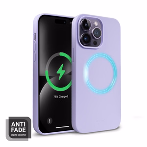 Crong Color Cover Magnetic suojakuori iPhone 14 Pro -laitteelle, MagSafe-yhteensopiva, violetti