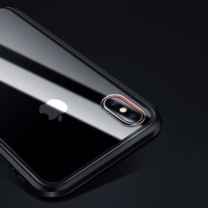 Wozinsky Full Magnetic Case Full Body etu- ja takakuori sisäänrakennettu lasi Vivo X60 musta läpinäkyvä musta läpinäkyvä