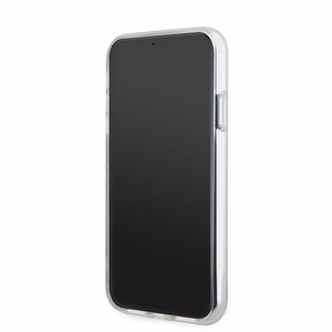 DKNY IML Checkered Mono Pattern & Printed Stripes MagSafe case for iPhone 11 / Xr - beige