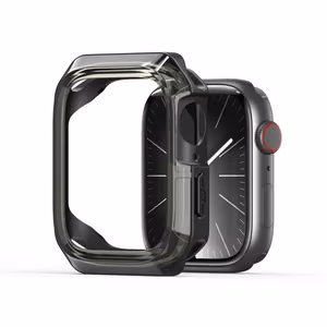 Dux Ducis TAMO Suojakuori Apple Watch series 10 46 mm:lle läpinäkyvä mustalla