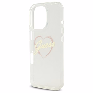 Guess IML Heart Suojakuori iPhone 16 Pro:lle - läpinäkyvä