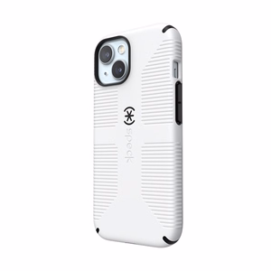 Speck Candyshell Grip MagSafe - Suojakuori iPhone 17e / 16e / 15 / 14 / 13 (valkoinen / musta)