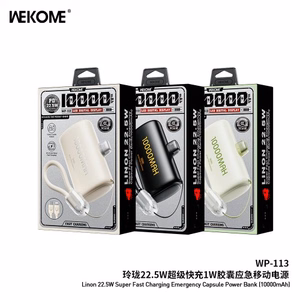 Power Bank WK Design "WP-113" Black 10000mAh (22.5W)