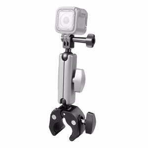 Puluz moottoripyörän kiinnike urheilukameroille (DJI, GoPro, Insta360) (musta)