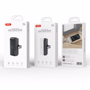 XO power bank mini PR244 20W 5000 mAh with Lightning connector black