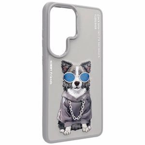 Nimmy Glasses Cool Dog Suojakuori Samsung Galaxy S26 Ultra - Harmaa