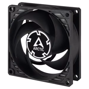 ARCTIC P8 Silent staattiselle paineelle optimoitu erittäin hiljainen tuuletin, 3-pin, 80mm, musta