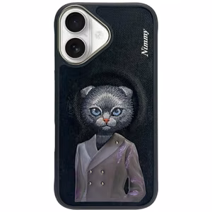 Nimmy Magneettinen muodikas suloinen lemmikki MagSafe Suojakuori iPhone 16:lle - musta