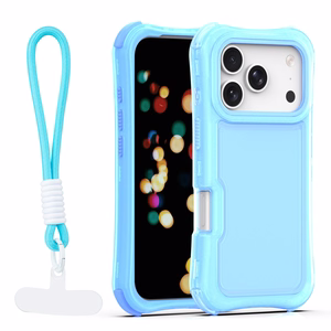 Safepop suojakuori hihnalla iPhone 17 Pro 6,3" sininen