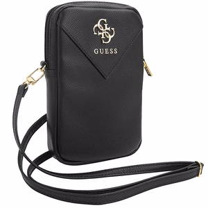 Guess Torebka Zip Triangle 4G musta