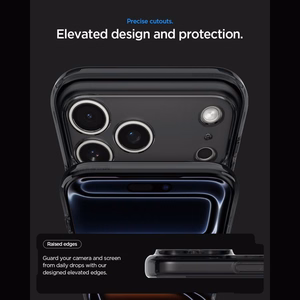Spigen Ultra Hybrid MagSafe Zero One -suojakuori iPhone 18 Pro / 17 Pro -malleille, musta