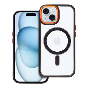 Suojakuori iPhone 15:lle Color Edge Mag Cover yhteensopiva MagSafe musta-kulta