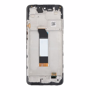 Ekranas Xiaomi Redmi Note 10 5G / Redmi Note 10T 5G / Poco M3 Pro 5G su lietimui jautriu stikliuku ir rėmeliu juodas OEM