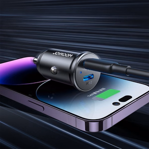 Joyroom JR-CCN06 30W 2x USB-C Metallinen Mini Autolaturi - musta
