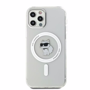 Karl Lagerfeld IML Choupette MagSafe suojakuori iPhone 12 / 12 Pro:lle - läpinäkyvä
