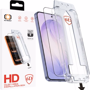 Tel Protect Dust-Free Easy Fit Full Glue 6D karkaistu lasi Samsung Galaxy S26 Plus musta (sormenjäljen avauksella)