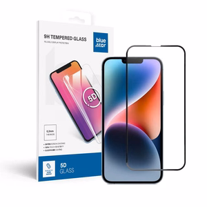 Tempered glass to iPhone 13 PRO MAX /14 PLUS (full glue) Blue Star 5D black