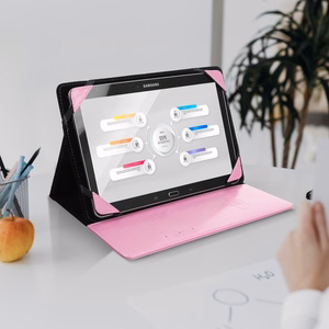 BLUN universaali tablettikotelo 8'' (UNT), pinkki